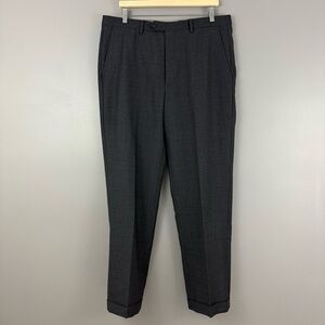 Santorelli “Romeo” Gray Wool Dress Pants 36 Made in Italy